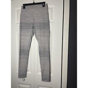 Zella High Waist Workout leggings Heathered gray striped medium